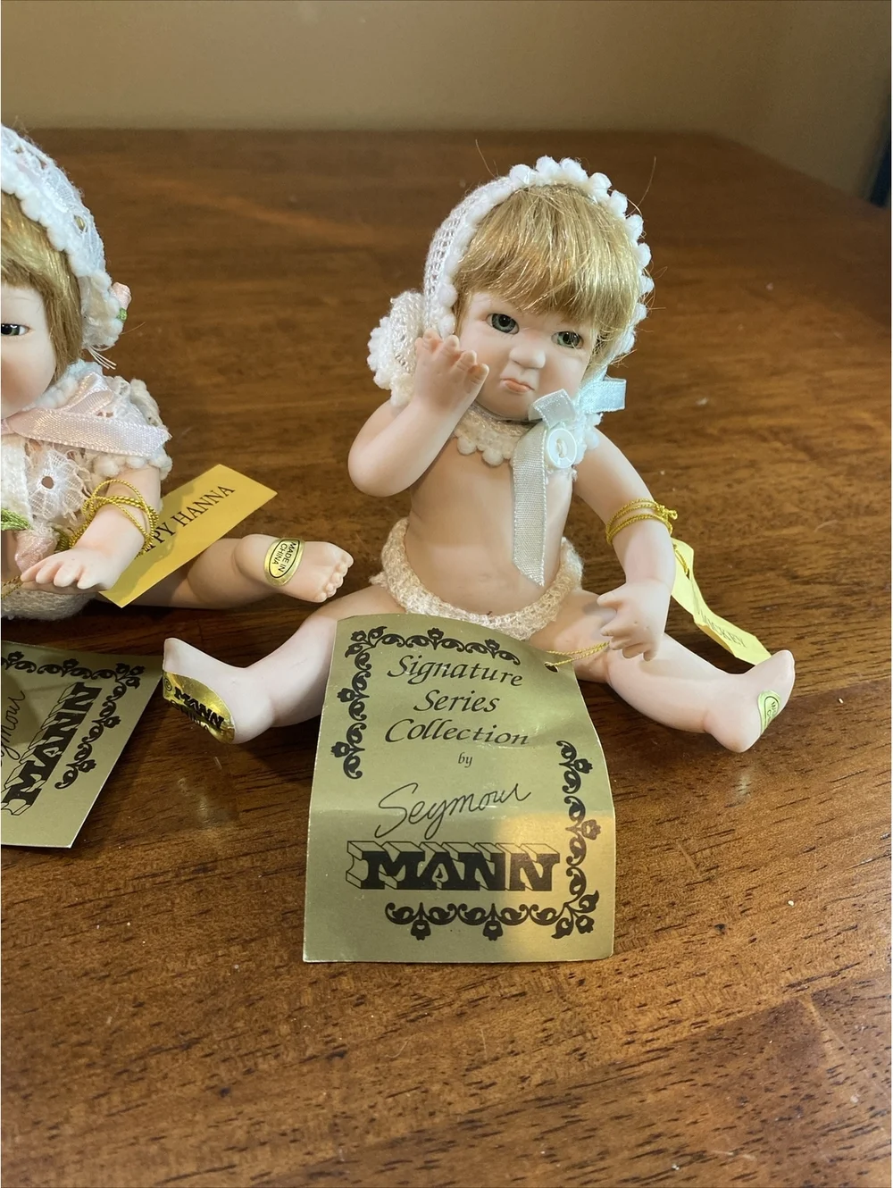 Seymour Mann Connoisseur Collection 2 X 6” Twin Porcelain Doll Boy & Girl Boxed